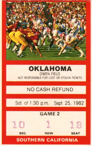 1982 USC Trojans vs. Oklahoma Sooners